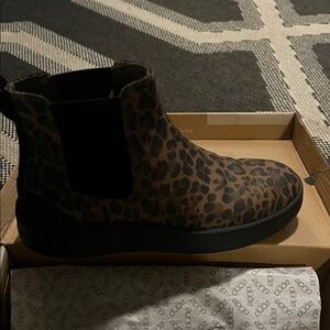 Hey Dude Leopard Print Ankle Boots